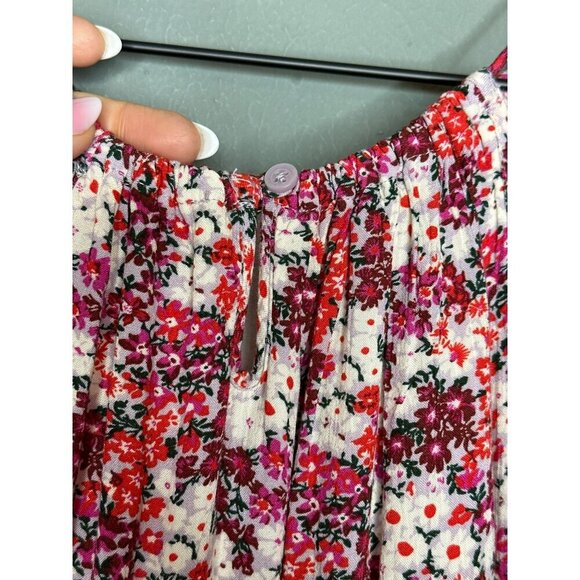 Nordstrom Girls Gauze Floral Tiered Lightweight Sundress Large 10-12 NWOT - Picture 3 of 13